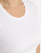ideal Tricou Alb din Bumbac în Stil Clasic Venamia
