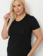 ideal Tricou Negru din Bumbac în Stil Clasic Venamia