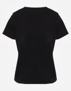 ideal Tricou Negru din Bumbac în Stil Clasic Venamia
