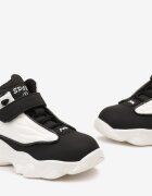  Încălțăminte sport Negru-Alb Până la gleznă Cu velcro Cu barete decorative Jelriva
