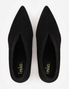 inia Botine Iazara pe toc stiletto tip clepsidră cu carâmb decupat Negre