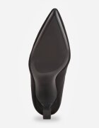 inia Botine Iazara pe toc stiletto tip clepsidră cu carâmb decupat Negre