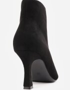 inia Botine Iazara pe toc stiletto tip clepsidră cu carâmb decupat Negre