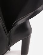 inia Cizme clasice pe toc gros în stil minimalist Jeuria Negre