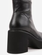 inia Cizme pe platformă și toc cu gambă mulată în stil grunge Setin Negre