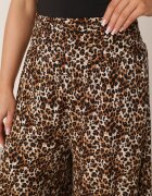 j.stars Pantaloni Largi Maro cu Imprimeu Leopard Lungime 7/8 Lucinda