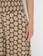 j.stars Pantaloni maro deschis largi High Waist cu lungime 7/8 Vatum