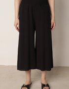 j.stars Pantaloni Negri Largi din Viscoză de Lungime 7/8 Inule