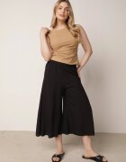 j.stars Pantaloni Negri Largi din Viscoză de Lungime 7/8 Inule