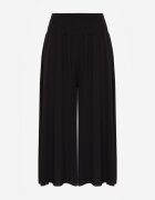 j.stars Pantaloni Negri Largi din Viscoză de Lungime 7/8 Inule