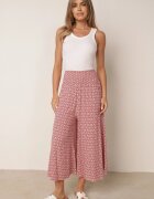j.stars Pantaloni Roz Vâscoză cu picioare largi și cu elastic în talie Athulia