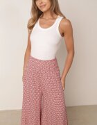 j.stars Pantaloni Roz Vâscoză cu picioare largi și cu elastic în talie Athulia
