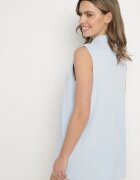 j studio Bluză albastră deschisă asimetrică cu laterale mai lungi Fadeleira