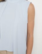 j studio Bluză albastră deschisă asimetrică cu laterale mai lungi Fadeleira