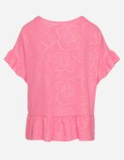j studio Bluză Fucsia Oversize cu Volane Livelle
