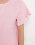 j studio Bluză Roz Oversized cu volane Livelle