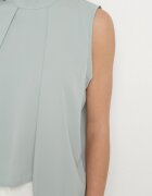 j studio Bluză Verde deschisă Asimetrică cu laterale mai lungi Fadeleira