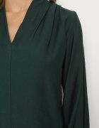 j studio Bluză Verde închis cu Mânecă bufantă și Decolteu în V Lesna