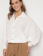 j studio Cămașă albă cu Vâscoză cu croială liliac Sonaretia