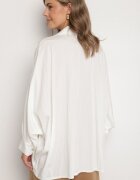 j studio Cămașă albă cu Vâscoză cu croială liliac Sonaretia