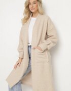 j studio Palton Bej deschis Boucle Fără închidere Zopho