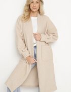 j studio Palton Bej deschis Boucle Fără închidere Zopho