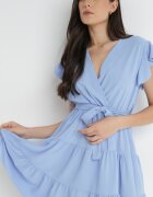 j studio Rochie Albastră deschisă cu curea Laodima