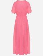 j studio Rochie Fucsia Sclipitoare De Cocktail Cu Centură Ziliane