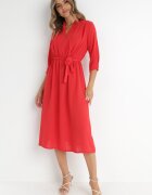 j studio Rochie Roșie Rheniolea