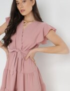 j studio Rochie Roz cu Curea Laodima