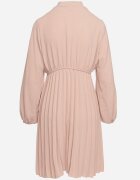 j studio Rochie Roz Plisată cu Legătură Decorativă și Elastic în Talie Melondria
