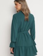 j studio Rochie tip cămașă verde închis cu cordon Stevania