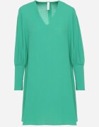 j studio Rochie Verde Evazată Tip cutie cu Mâneci bufante Gwelan