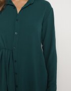 j studio Rochie Verde închisă Asimetrică cu croială tip cămașă cu elastic în talie Elodina