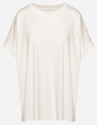 j studio Tricou Alb cu Viscoză cu croială liliac Tanariona