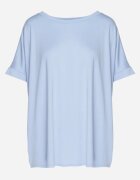 j studio Tricou Albastru cu Viscoză cu croială liliac Tanariona