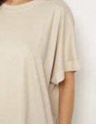 j studio Tricou Bej cu Vâscoză cu croi liliac Tanariona