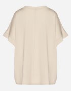 j studio Tricou Bej cu Vâscoză cu croi liliac Tanariona
