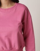 j.style Bluză fucsia cu adaos de bumbac cu manșete Evilaya