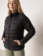 j.style Geacă Matlasată Neagră în Stil Clasic Nelaniel