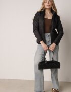 j.style Geacă Neagră Matlasată De tranziție cu glugă detașabilă Ninorwena