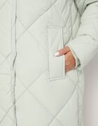j.style Geacă Palton Verde deschis cu Matlasare Geometrică Johnatta