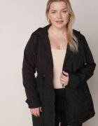 j.style Geacă Parka Neagră cu glugă detașabilă Delavin