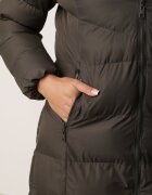 j.style Geacă Verde închis Matlasată Foarte călduroasă cu Glugă cu Blană Gelirra