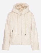 j.style Jachetă bej casual de blană artificială cu glugă Nindrie