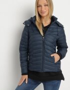 j.style Jachetă Bleumarin Matlasată De tranziție cu glugă Suritta