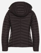 j.style Jachetă de tranziție Pikată Neagră cu Glugă Suritta