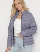 j.style Jachetă Gri Matlasată în Stil Clasic Nelaniel