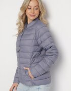 j.style Jachetă Gri Matlasată în Stil Clasic Nelaniel