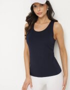 j.style Top Bleumarin din Bumbac cu un Croi Clasic Emitiella